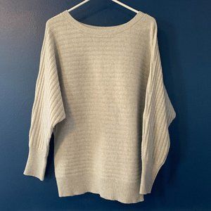 J. Crew, Boat Neck, Women's, ribbed, wool, nylon, and cashmere blend swe…